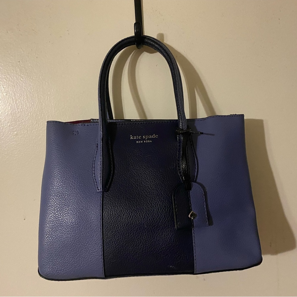 Kate Spade Two-Tone Blue Tote Bag